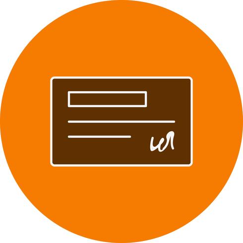 Vector Cheque Icon