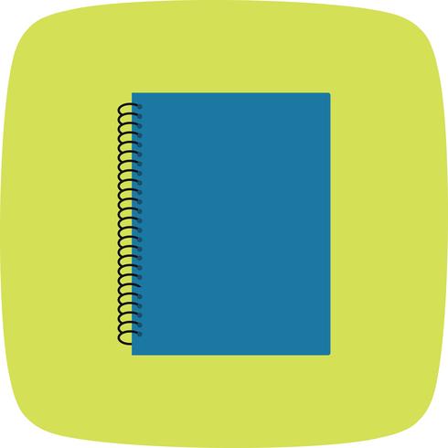 Vector Spiral Notebook Icon