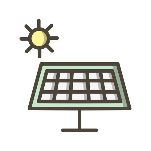 Icono de Vector de energía solar