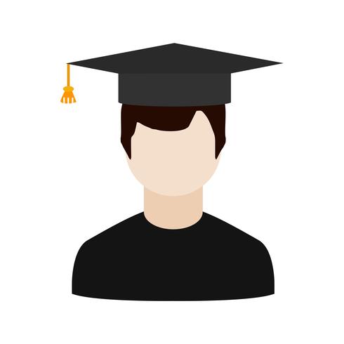 Vector Male Student Icon