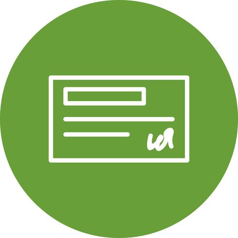 Vector Cheque Icon