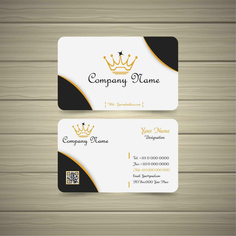 Yellow  business Card vector