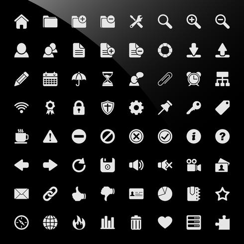 CMS Content Management System Web Icons. vector