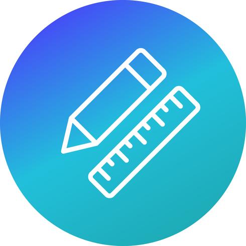 Vector Pencil &amp; Ruler Icon