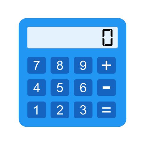 Vector icono de calculadora