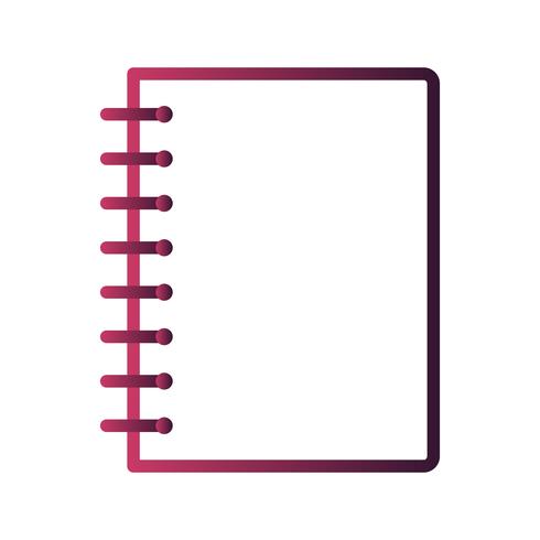 Vector Spiral Notebook Icon