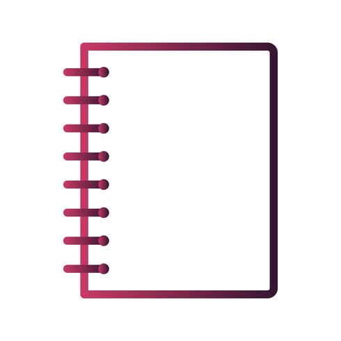 Vector Spiral Notebook Icon