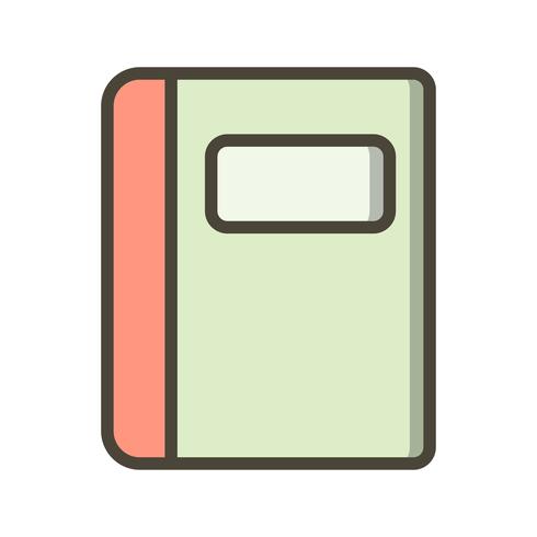 Vector icono de cuaderno