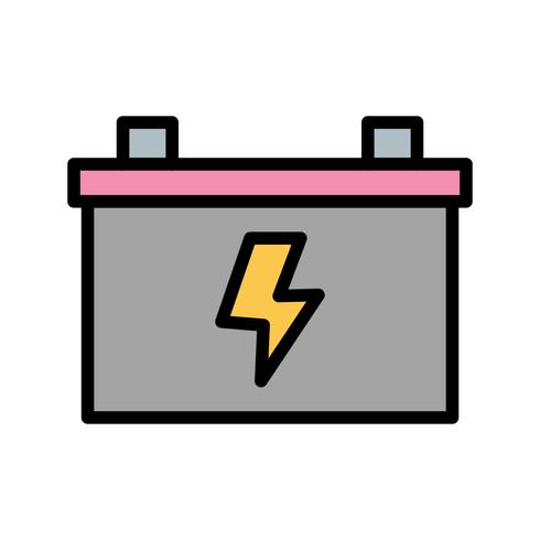 Icono de vector de batería