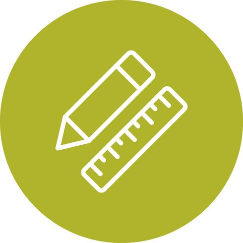 Vector Pencil  Ruler Icon
