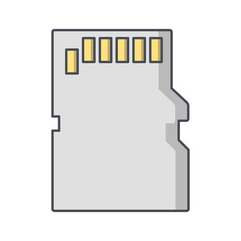 Memory Card Vector Icon