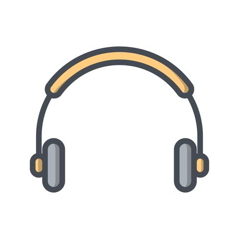 Vector icono de auriculares