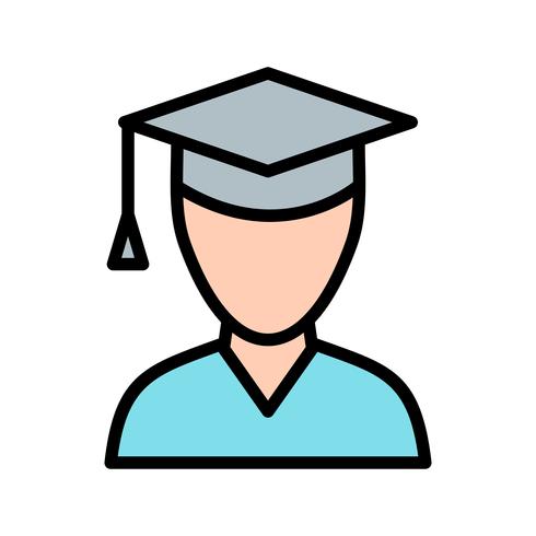 Vector Male Student Icon