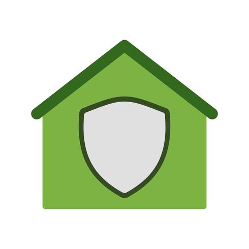 Protected House Vector Icon