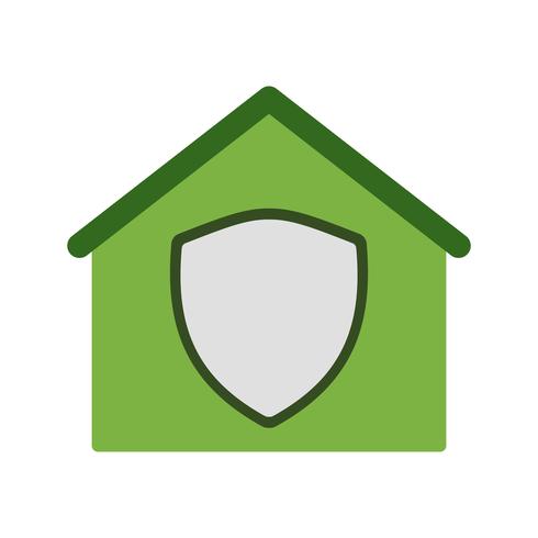 Protected House Vector Icon