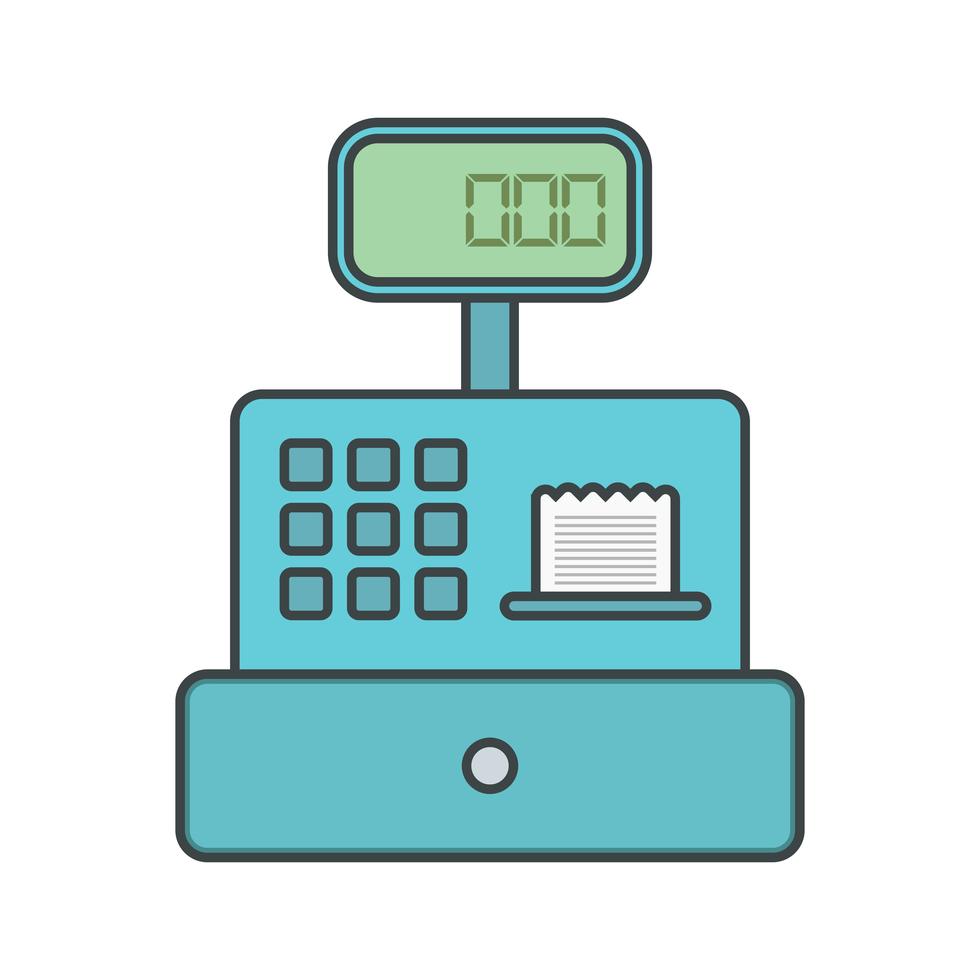 Vector Cash Counter Icon 350648 Vector Art at Vecteezy