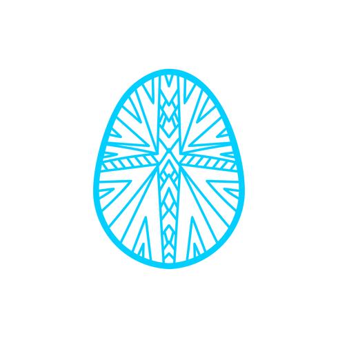 Happy Easter Laser cutting template for greeting cards vector