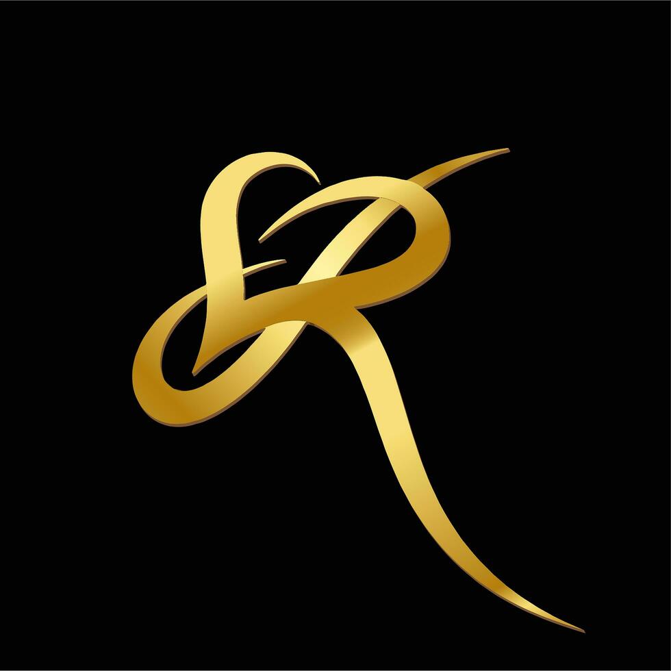 Logo letra R vector