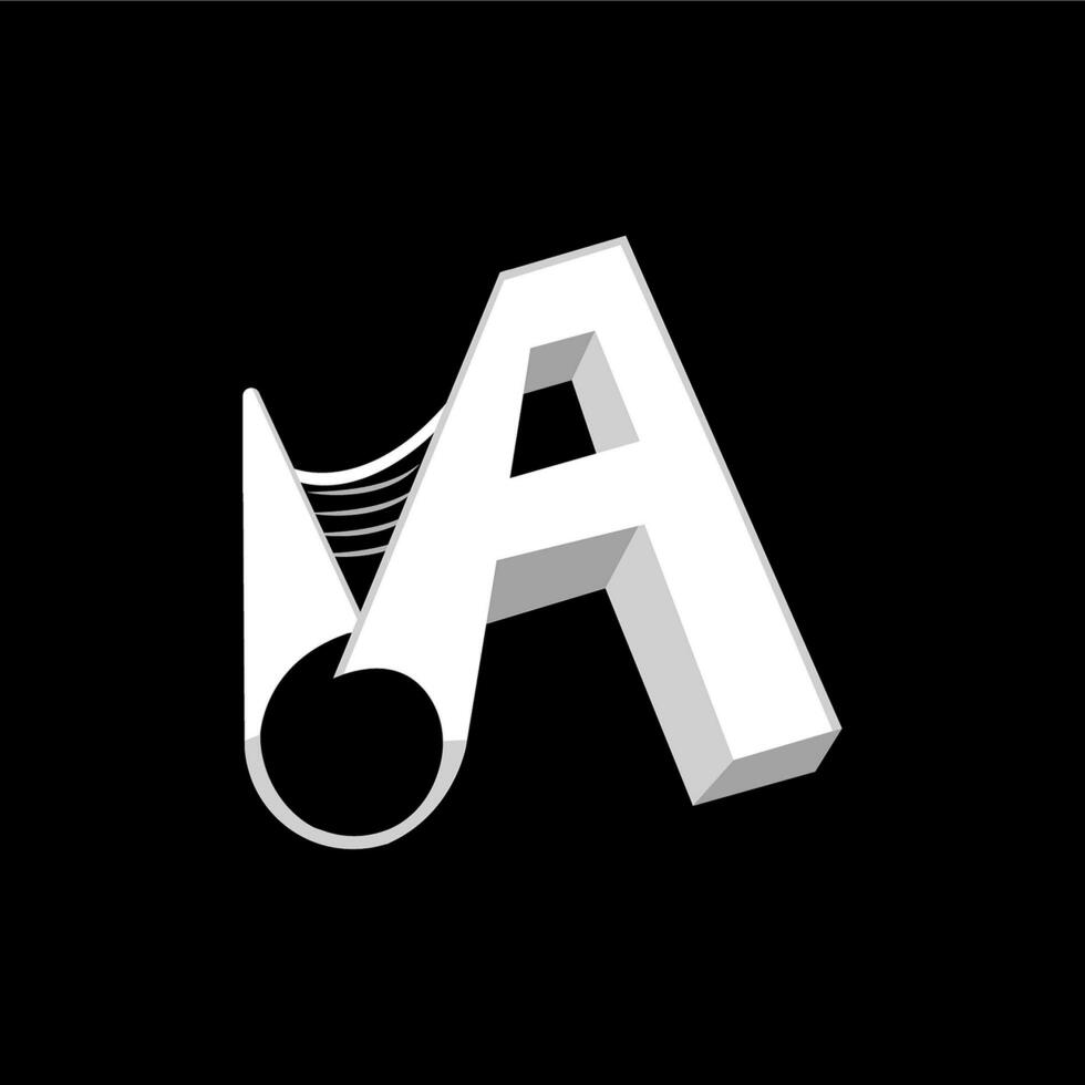 A letter logo vector