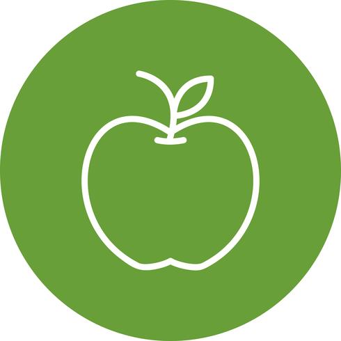 icono de vector de manzana