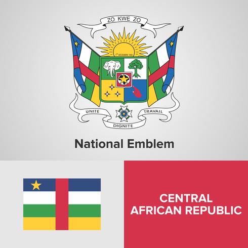 Emblema Nacional, Mapa y Bandera vector