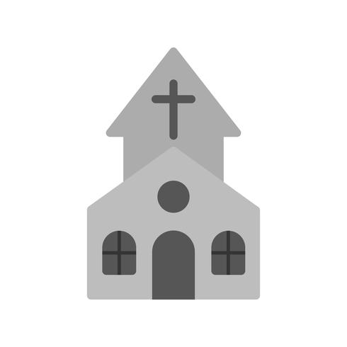 Icono de vector de iglesia