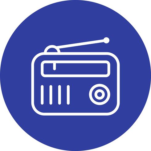 Icono de vector de radio