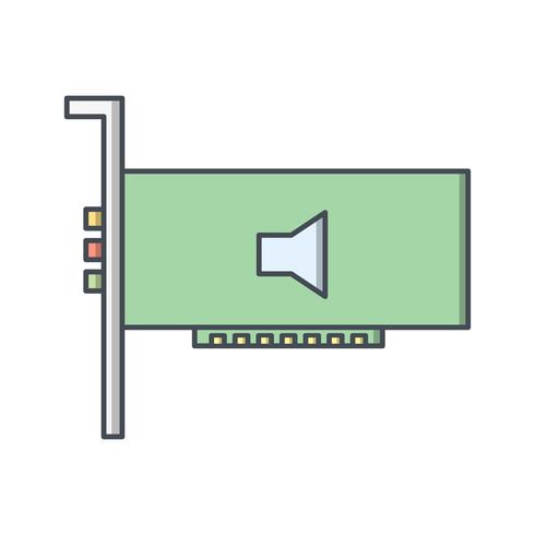 Audio Card Vector Icon