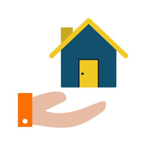 House on Hand Vector Icon