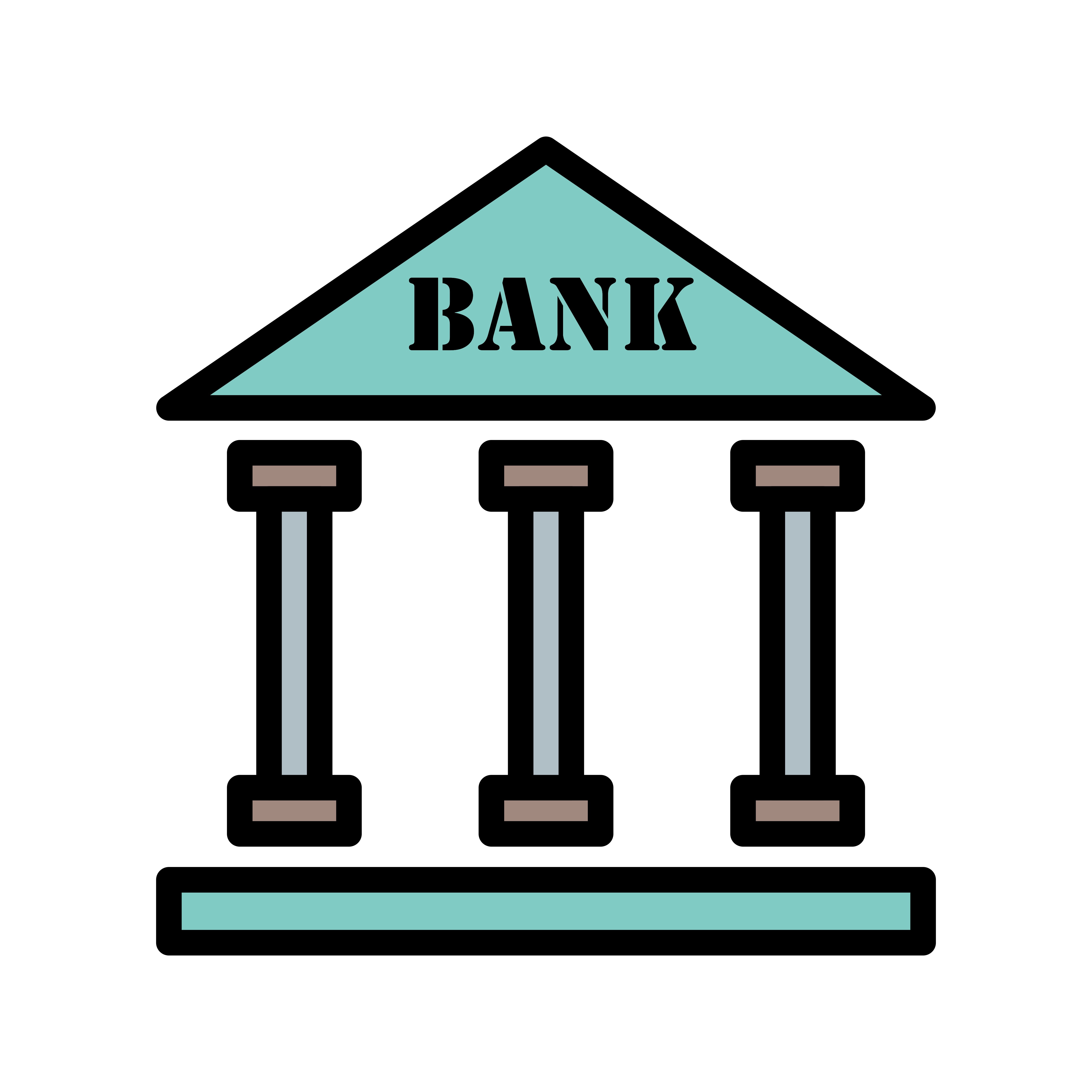 Bank Vector Icon 351041 Vector Art At Vecteezy