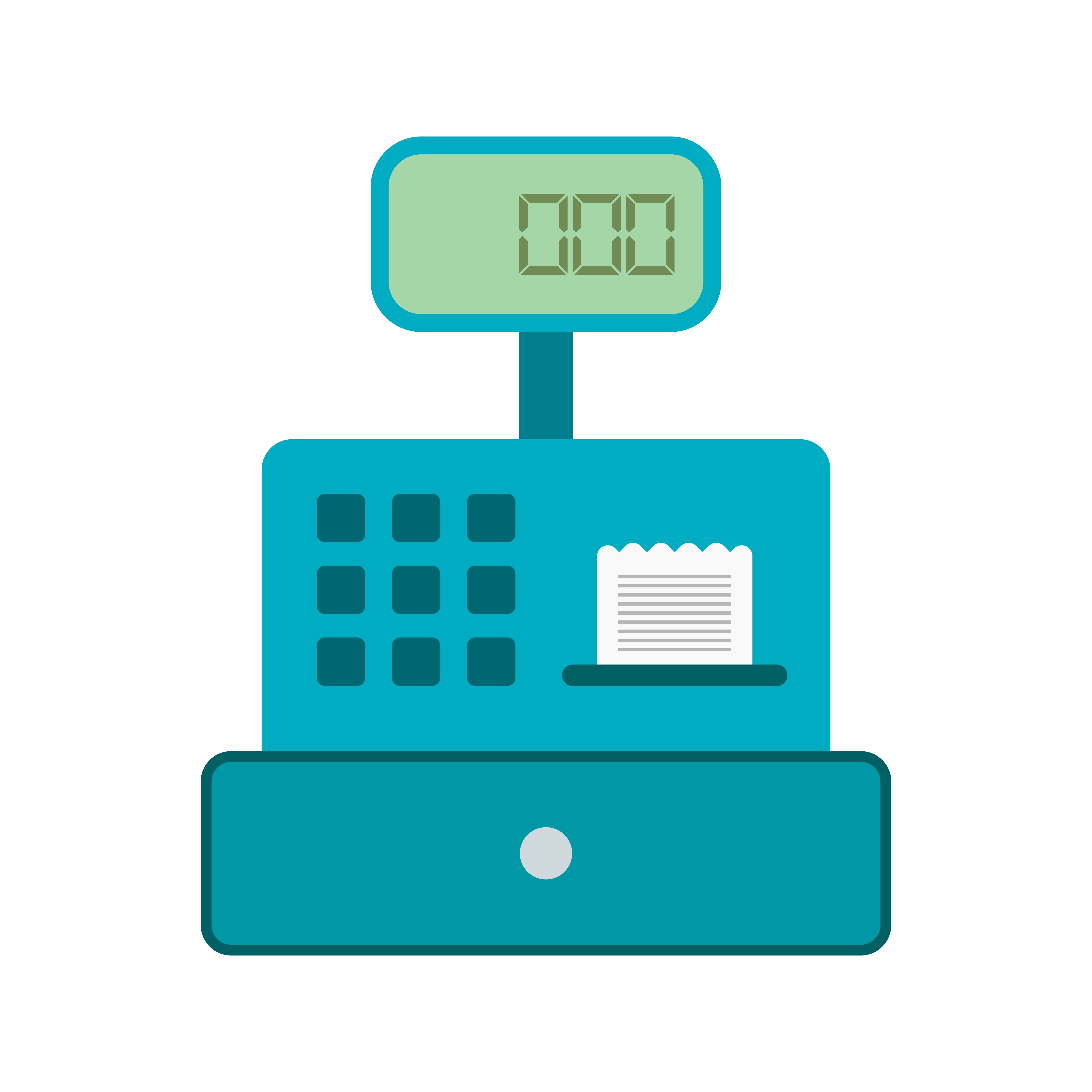 Vector Cash Counter Icon 351079 Vector Art at Vecteezy