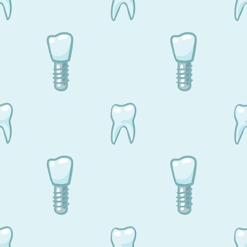 Dientes blancos sobre fondo azul. vector