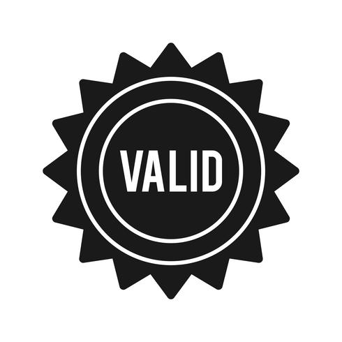 Vector Valid Stamp Icon