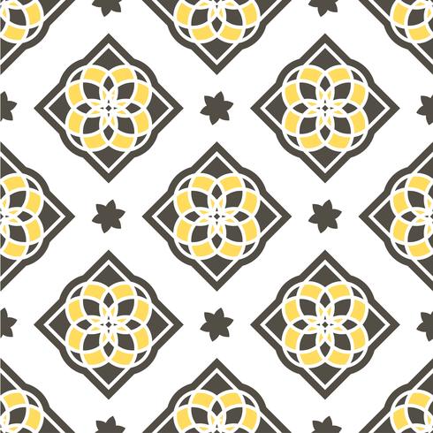 Portuguese azulejo tiles. Seamless patterns.  vector