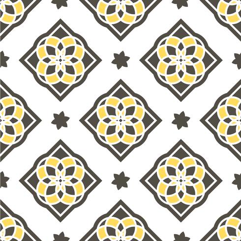 Portuguese azulejo tiles. Seamless patterns.  vector