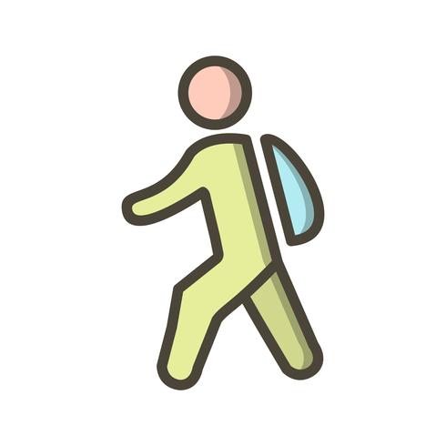 Vector Walking to School Icon