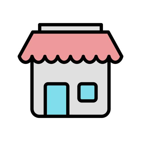 Vector icono de tienda