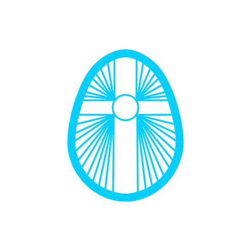 Happy Easter Laser cutting template for greeting cards vector