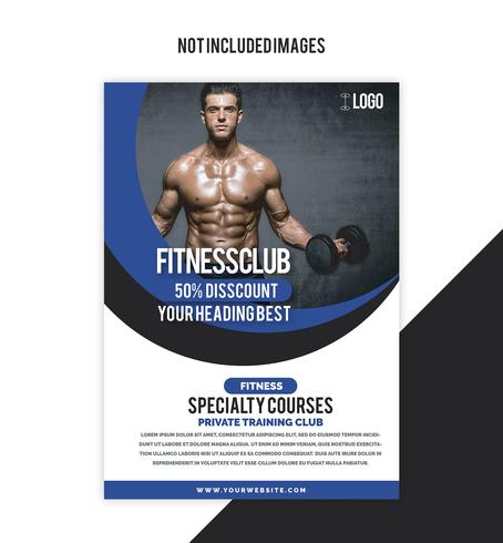 Gym flyer vector