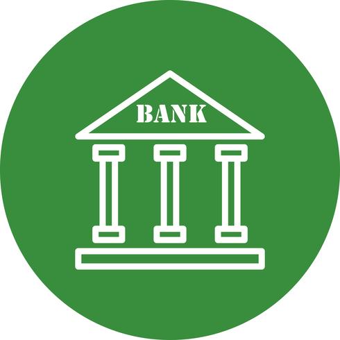 Icono de vector de banco