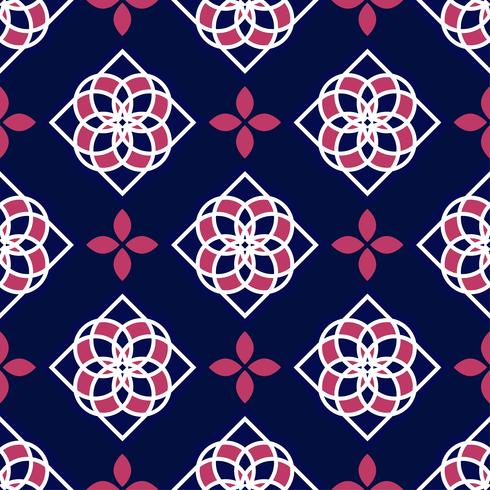 Portuguese azulejo tiles. Blue and white gorgeous seamless patterns.  vector