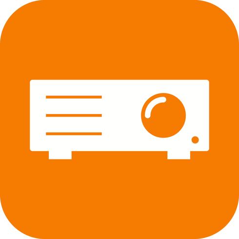 Icono de vector de proyector