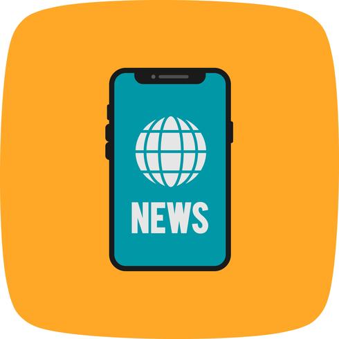 Vector icono de noticias