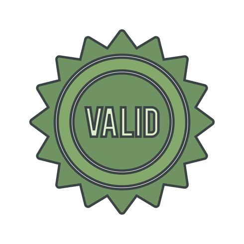 Vector Valid Stamp Icon