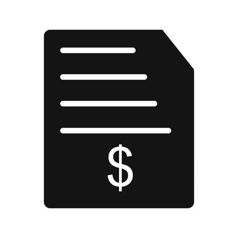 Invoice Vector Icon