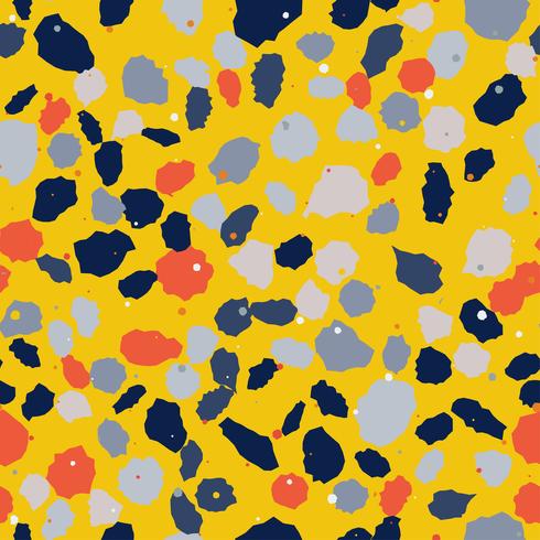 Terrazzo seamless pattern. Imitation of a Venetian stone floor vector
