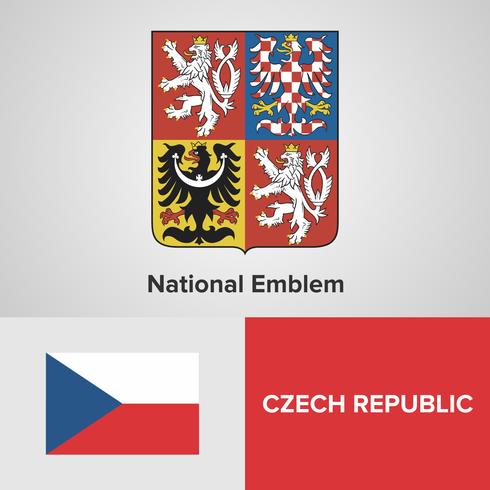 National Emblem, Map and flag  vector