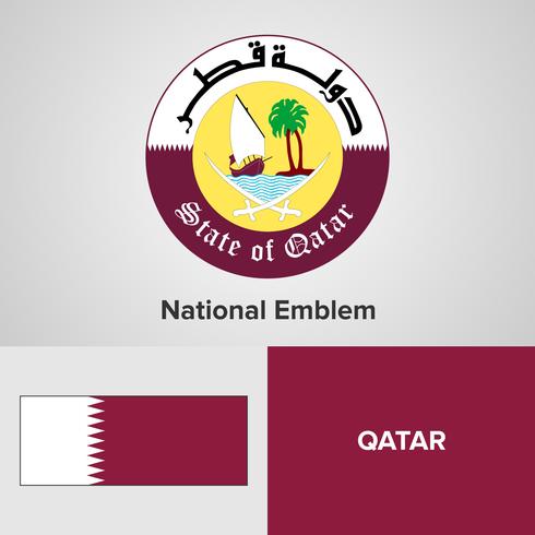 National Emblem, Map and flag  vector