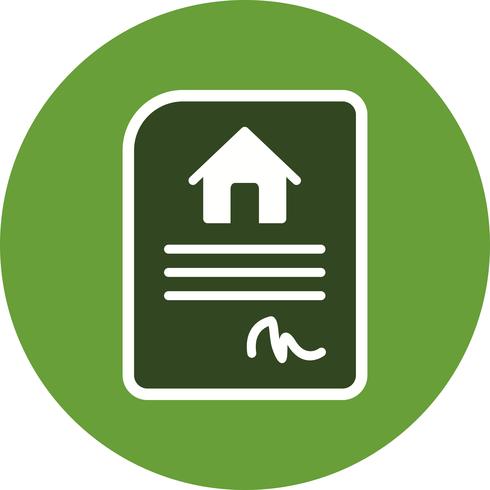 House Contract Vector Icon