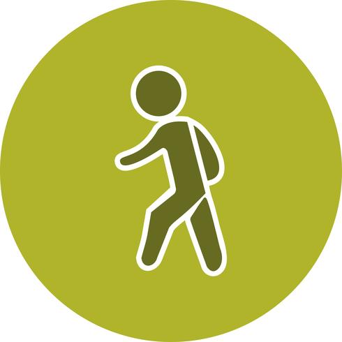 Vector Walking to School Icon